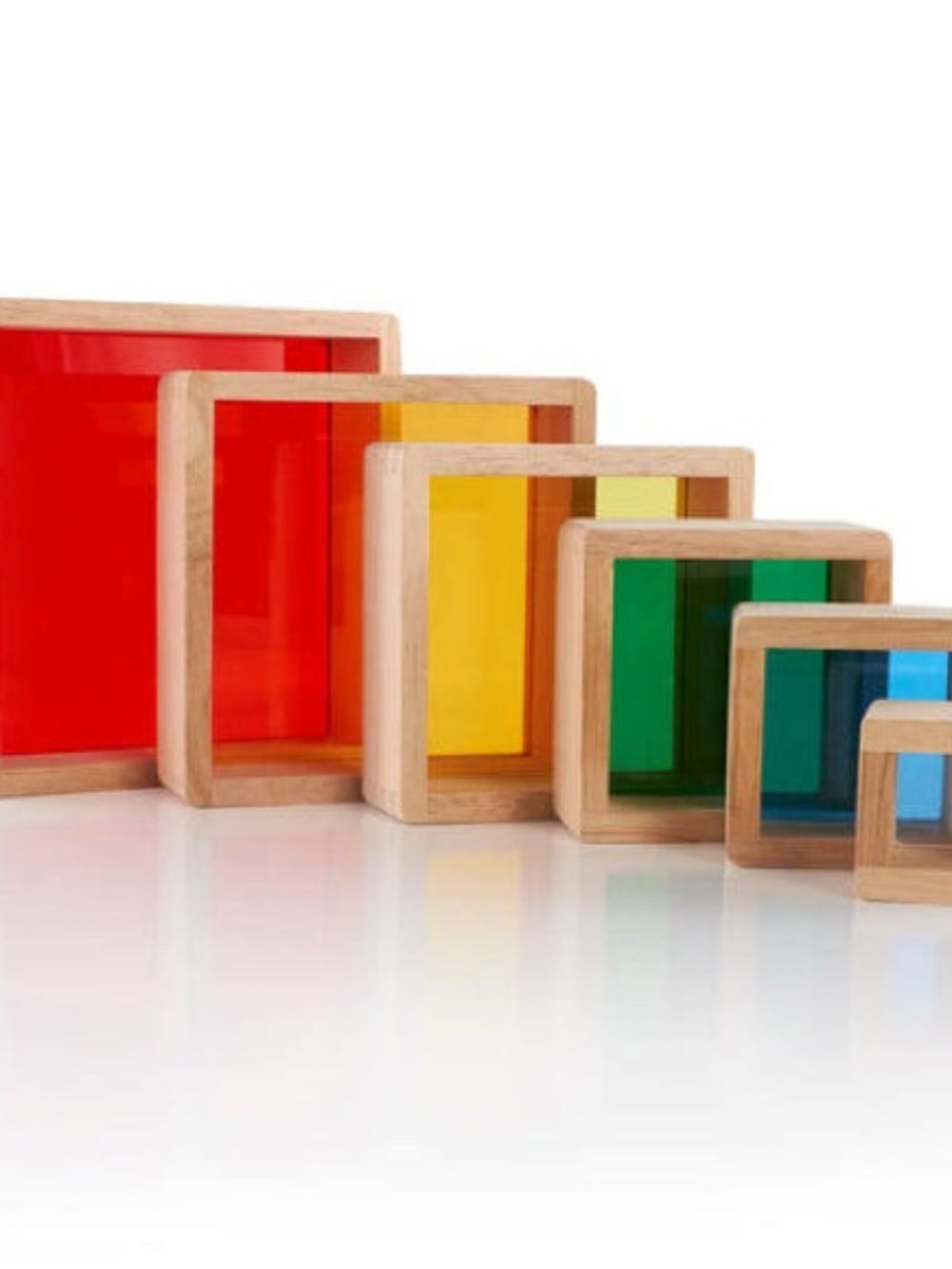 Guidecraft Stacking Rainbow Pyramid - Picture 10 of 15